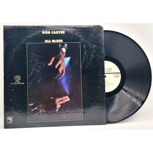 RON CARTER - ALL BLUES - SOUL JAZZ LP RECORD CTI PROMO